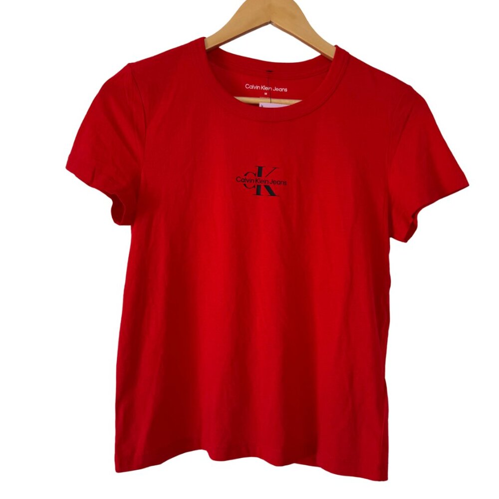 Calvin Klein Jeans Red Logo Baby T-shirt, NWT